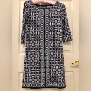 Mosaic Print Tunic Dress with 3/4 Length Sleeves *New!